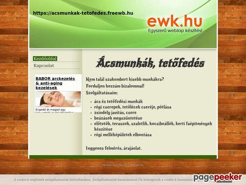Acsmunkak-tetofedes