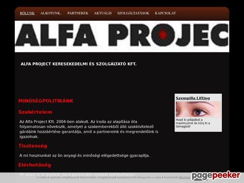 Alfaproject - Kezdőoldal