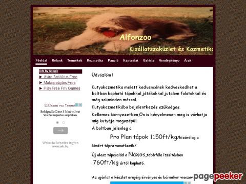 Alfonzoo - kutyakozmetika sárváron