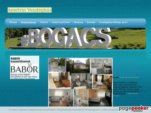 Ametrinbogacs - Domek Ametrin, tani nocleg w Bogács