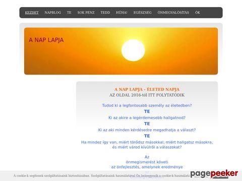Anaplapja - önmegvalósítás, önfejlesztés, a nap lapja,  ...