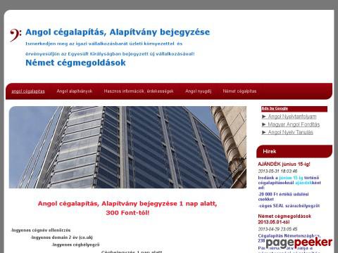 Angolcegalapitas - Angol cégalapítás, Alapítvány bejegyzése  1  ...