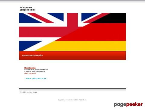 Angolnemet - Angol- Német nyelvoktatás