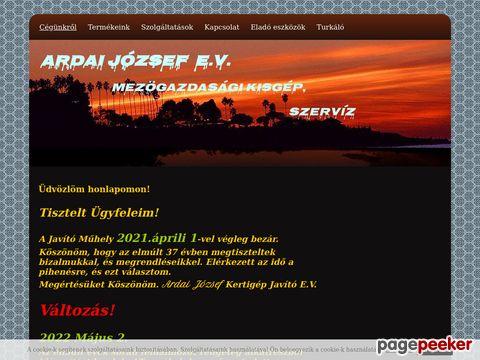 Ardaikertigep - Ardai Józsefné Mezőgazdasági kisgép- alkatré ...
