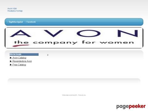 Avonklari - Avon Klári honlapja