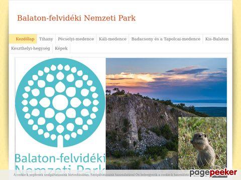 Balatonfelvidekinemzetipark - Kezdőoldal