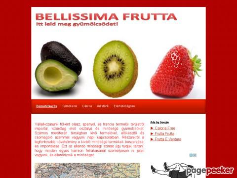 Bellissimafrutta - Zöldség - gyümölcs kis- és nagyker