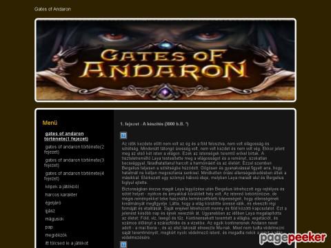 Berihonlapja - gates of andaron története