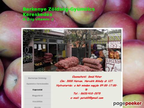 Berkenye - zöldség gyümölcs Hatvan