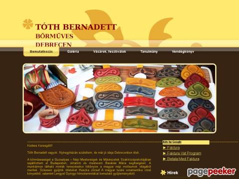 Bernimanufaktura - Tóth Bernadett Bőrműves honlapja