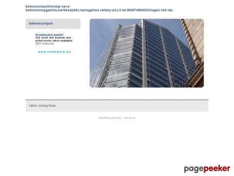 Betonoszlopok - betonoszlop