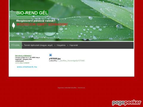 Biorendgel - BIO-REND GÉL MOZGÁZSSZERV I PANASZOKRA