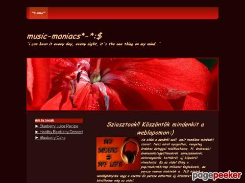 Blueberry - A Website For Music Maniacs