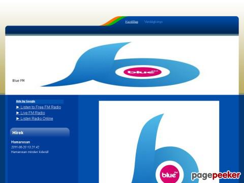 Bluefm - ...::: Blue FM:::... - Kezdőlap