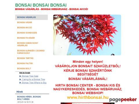 Bonsaibonsaibonsai - bonsai vásárlás