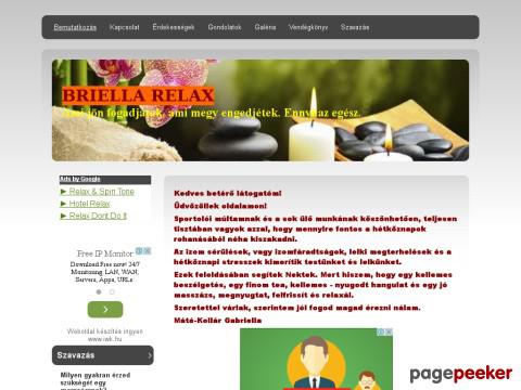 Briellarelax - masszázs, természetgyógyászat, svéd masszázs ...