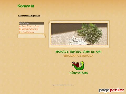 Brodaricskonyvtar - Brodarics iskola könyvtára Mohács
