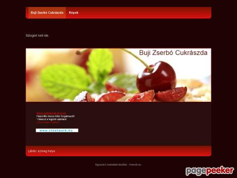 Bujizserbo - Buji zserbó cukrászda