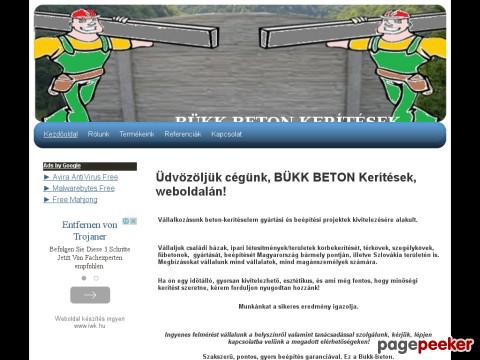 Bukkbeton - bukk-beton, betonkerítés, beton, kerítés,
