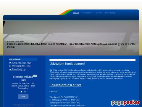 Butorfenyezes - Faipari felületkezelés,felületvédelem ,festés ...