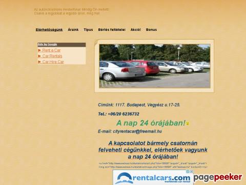 Cityrentacar - Autókölcsönző mesterfokon