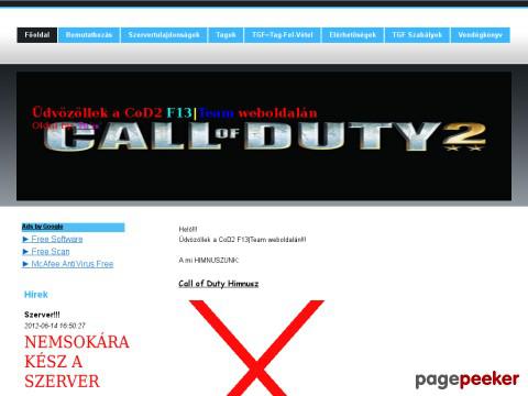 Cod2f13team