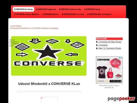 Converse12 - Kezdolap