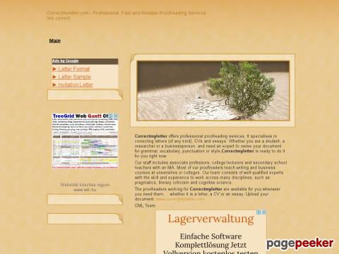 Correctmyletter - edit, revise, correct, letter, essay