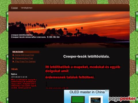 Creeper - www.creeper.fanoldal.hu letöltőoldala:D