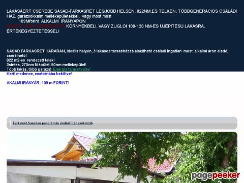 Cshaz - Farkasréten családi ház  alkalmi áron eladó