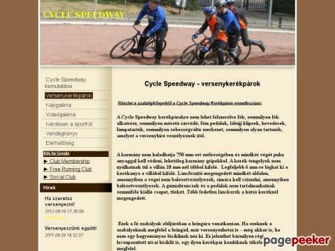 Cyclespeedway - Kerékpár Speedway, Cycle Speedway