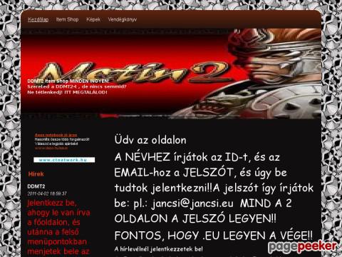 Ddmt2ingyenitem - DDMT2 ingyen Item Shop Kezdő lapja