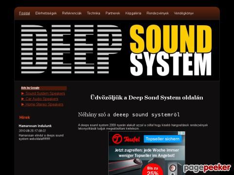 Deepsoundsystem - hangosittás