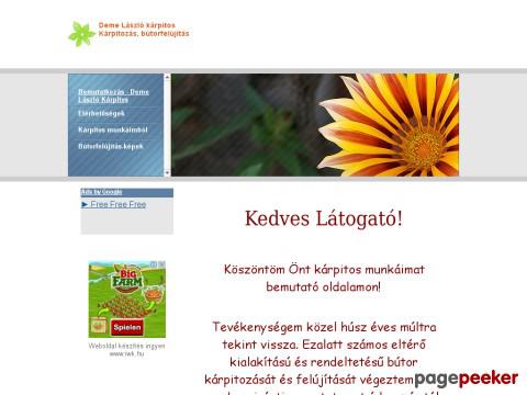 Demekarpitos - kárpitos, kárpitozás, bútor felújítás