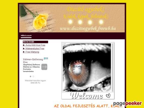 Diszitoegyebek - Welcome