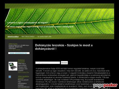 Dohanyzasleszokas - Leszokás a dohányzásról, a cigiről