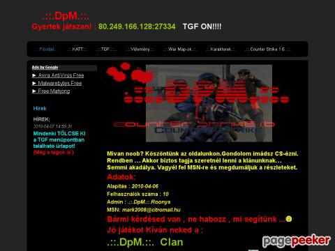 Dpm - Főoldal