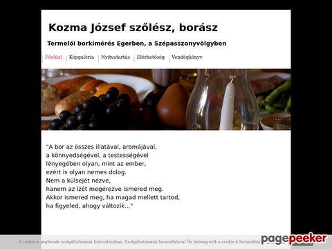 Egribor - Kozma József szőlész, borász