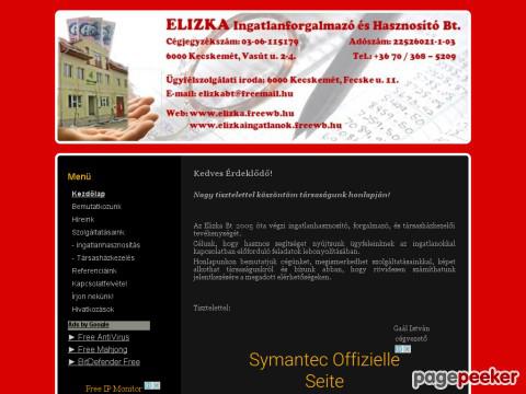 Elizka - Elizka Bt. Kezdőlap