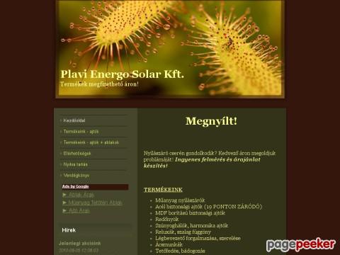 Energoablak - Plavi Energo Solar Kft. - Energoablak
