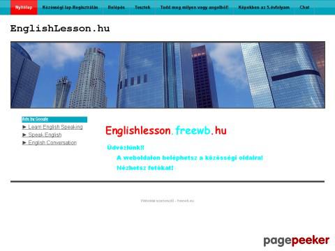 Englishlesson - NYITÓ