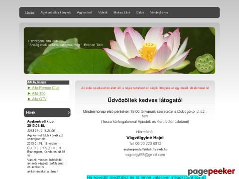 Esztergomialfaklub - Esztergomi agykontroll klub 2011márciusában alak ...