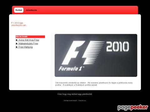 F12010liga - F1 online ligák