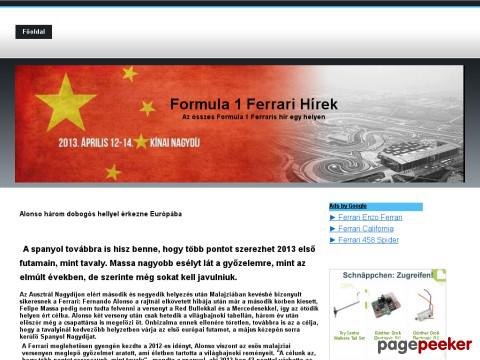 F1ferrarihirek - Formula 1 Ferrari Hírek