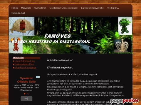 Famuves - Főoldal, magunkról , egyedi dísztárgy készít ...