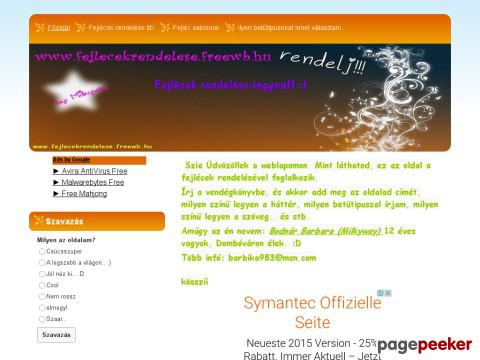 Fejlecrendeles