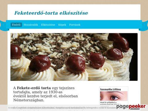 Feketeerdo-torta - Kezdőoldal