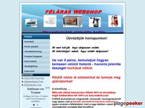 Felaras - Féláras webshop, Műszaki cikkek  60%-al olcsób ...