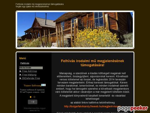 Felhivas - Felhívás irodalmi mű megjelenésének támogat ...