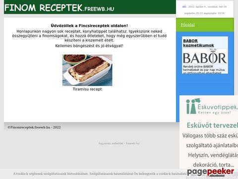 Finomreceptek - Finom Receptek